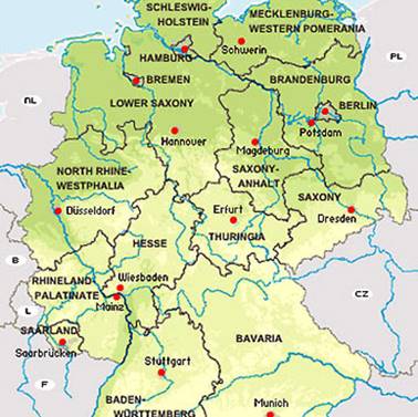 list of states in germany