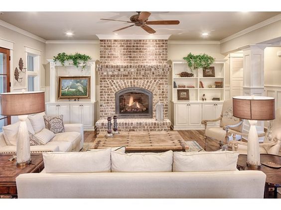 ideas for living room with fireplace